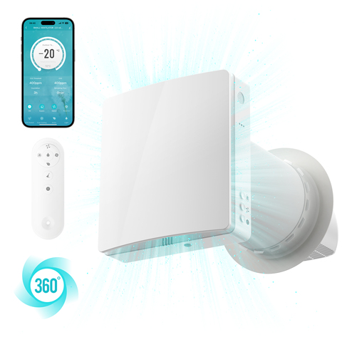 Airwoods Energy Recovery Ventilation Wall Mounted Ventilation System Heat Recovery Fresh air Ventilation System