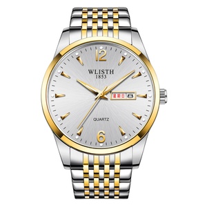 Reloj de Cuarzo para Hombre, Correa de Acero, Logotipo Personalizado, Cristal, Doble Calendario, Resistente al Agua, Luminoso, Estilo Ejecutivo, 40mm, Aleación - Product Image 2