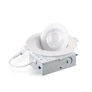 새로운 디자인 라운드 9W LED COB 안구 통 360 학위 Dimmable Recessed 조정 4 인치 짐벌 벽 스위치 및 DIP 스위치