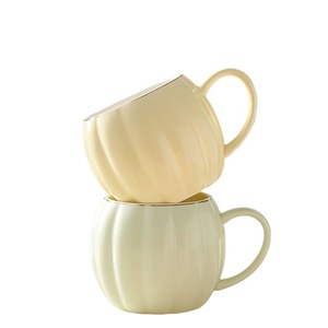 Mug/gobelet en céramique créatif en forme de citrouille, idéal pour Instagram, avec couvercle, adapté à la maison, au café, au lait ou au petit-déjeuner. - Product Image 5