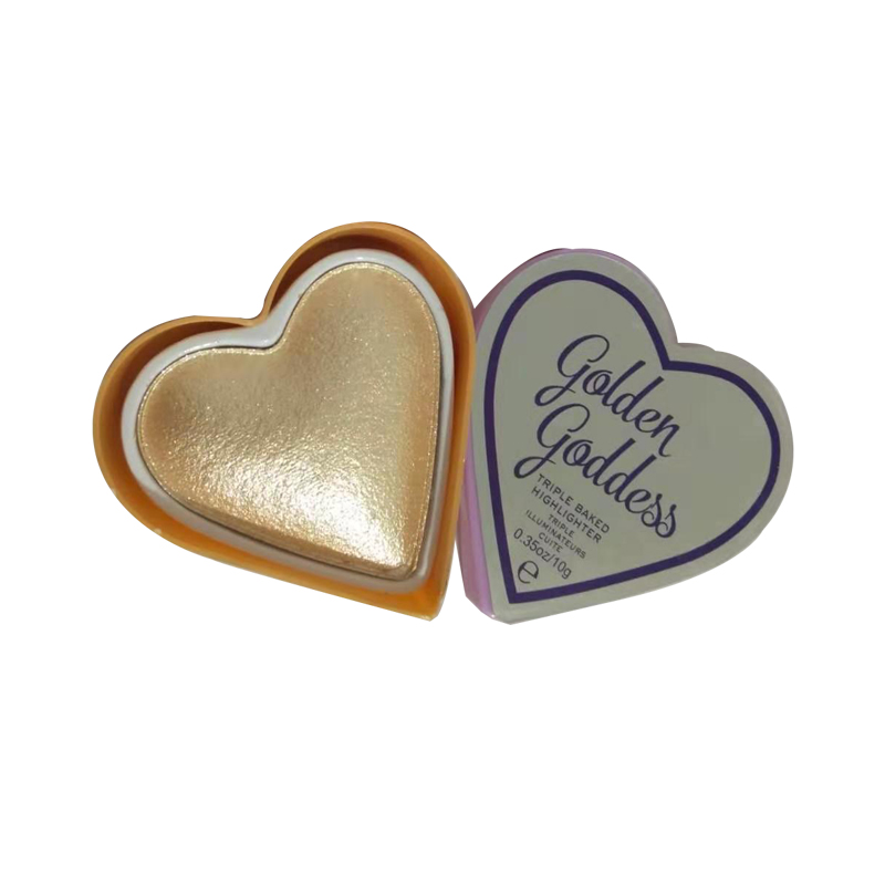 Контур сердца Румяна хайлайтер частная марка хайлайтер паллет хайлайтер пудра