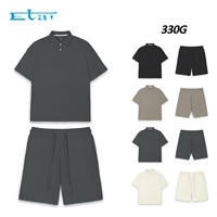 T-shirt Polo Set Ensemble d'été en coton Polo 2 pièces et short Polos personnalisés de haute qualité pour hommes/Ensemble de shorts pour hommes