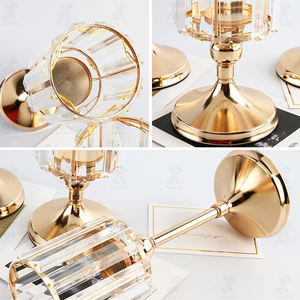 Promessa estilo europeu, decorações de casamento cristal criativo, decorações macias de casa, castiçais de casamento, três peças por atacado - Product Image 4