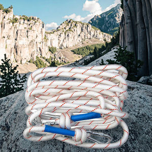 Ensemble de sauvetage extérieur avec corde d'évacuation en acier à double crochet pour la <span class=keywords><strong>protection</strong></span> contre les chutes de catégorie de sauvetage d'urgence - Product Image 1