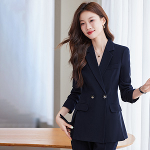 Women's Suit Set Solid Color Polyester Anti-Wrinkle Casual Workwear 2025 Spring Autumn - Product Image 3