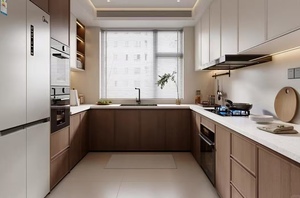 Happy Houses blanco moderno gabinete de cocina diseñador proveedor venta al por mayor Modular Pvc MDF muebles de madera conjunto de armario de cocina - Product Image 5