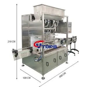 Alta velocidad 50-200ml Loción de miel Champú Enjuague bucal Líquido Pimienta caliente Salsa Servo Motor Máquina de llenado de pistón