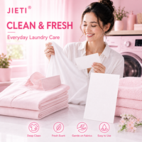 JIETI 30 Feuilles 60 Lavages Feuilles de Lessive Parfum Lavande OEM ODM Écologiques Vente en Gros Pack Direct Usine UE