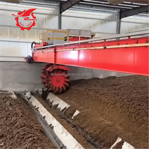 Compost <strong>Bioreactor</strong> Wheel Type Compost Turner Machine <strong>Fermented</strong> Machine for Big Scale of Organic Fertilizer Factory - Product Image 3