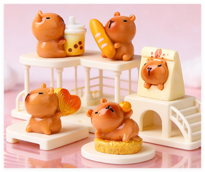 Miniature Artificielle DIY Gâteau aux Fraises Boisson Pain Roulé <span class=keywords><strong>Suisse</strong></span> Capybara Résine Alimentaire Maison de Poupée Cuisine Fête Art 3D Jouet pour Enfant - Product Image 5