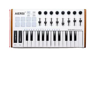 לקנות Aiersi מותג מחשב מחשב מקצועי מיני 25 מפתחות Midi Pad בקר מקלדת עבור שיר מוסיקלי