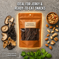 Sachets d'emballage laminés haute barrière à fermeture éclair pour snacks, viande séchée, chips, pop-corn, bretzels et croustilles