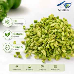 <span class=keywords><strong>Pimientos</strong></span> <span class=keywords><strong>Verdes</strong></span> Deshidratados Naturales y Saludables en Cubos, Precio de Fábrica al por Mayor, en Bolsitas Pequeñas - Product Image 2