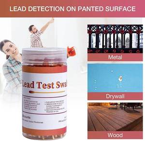 Résultats faciles à utiliser en 20 secondes, écouvillons de <span class=keywords><strong>test</strong></span> de plomb sans activateur, <span class=keywords><strong>kit</strong></span> de <span class=keywords><strong>test</strong></span> de plomb - Product Image 3