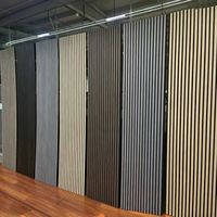 Panneau acoustique en bois à lattes, panneau mural absorbant le son, panneau acoustique décoratif en placage de bois pour la décoration murale intérieure, MDF
