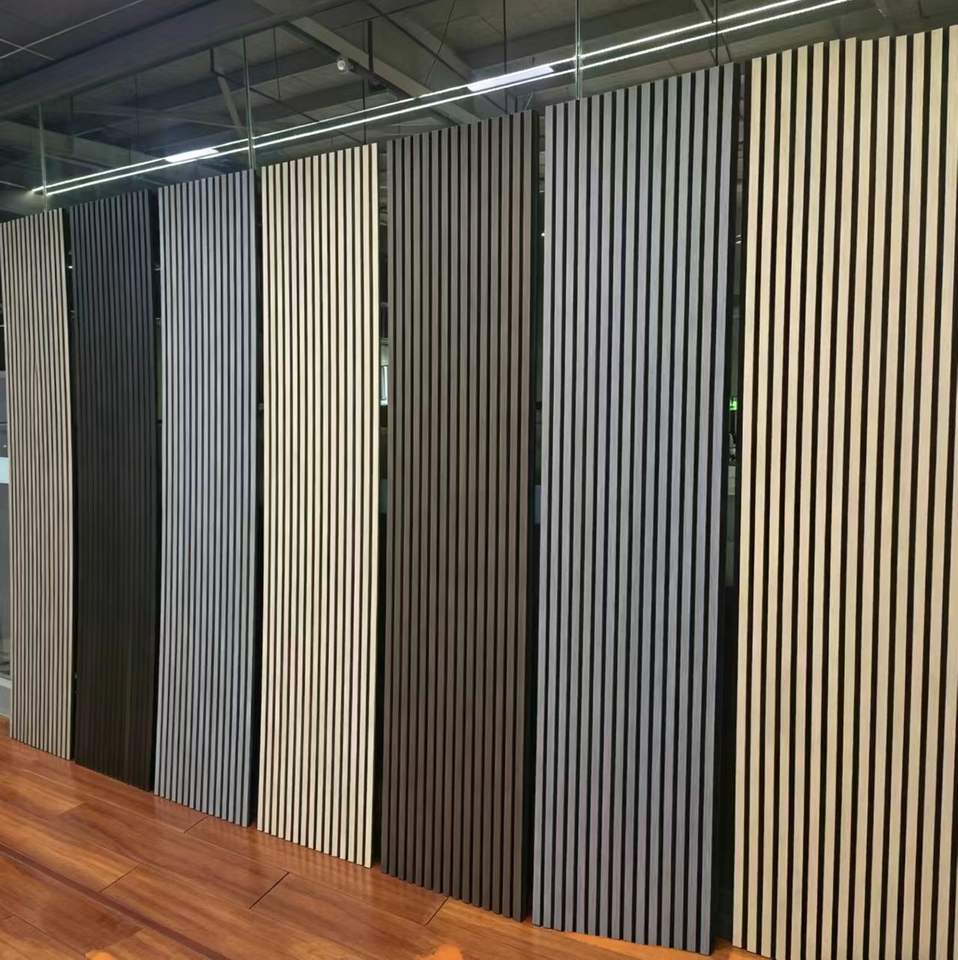 Wood Slat Acoustic Panel Sound Absorbing Wall Panel Decorative Wood ...