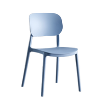 Chaise en plastique rouge moderne sans accoudoirs à prix abordable pour salon, bureau à domicile, chambre à coucher, mobilier d'extérieur, chaise de salle à manger réglable en hauteur