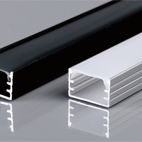 Profilé en aluminium pour LED 15x9mm argenté avec diffuseur blanc laiteux pour installations de bande LED