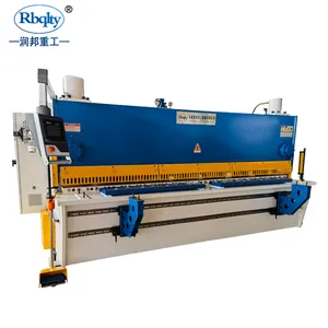 Rbqlty CNC Guillotine Metal Cutting Machine 8x3200 Hydraulic Metal Sheet Plate Shearing Machine