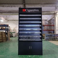Fabrication d'Armoire à Cigarettes : Conception Gratuite, Meuble de Présentation Moderne en Métal sur Pied pour Magasin de Tabac avec Éclairage LED