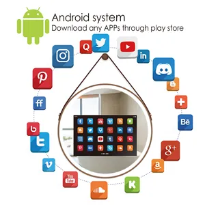 Recomende android led banheiro touch screen inteligente dimmable vaidade espelho