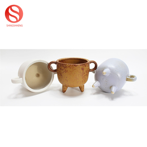 Maceta de 3 <span class=keywords><strong>pies</strong></span> de estilo americano personalizada, maceta suculenta de flores de cerámica pequeña divertida Simple - Product Image 3