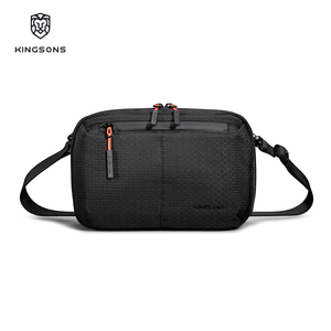 Sac de poitrine tendance Kingsons, personnalisé, imperméable, sac de poitrine pour homme, sac de messager intelligent pour voyage, sac de bandoulière latéral pour homme - Product Image 1