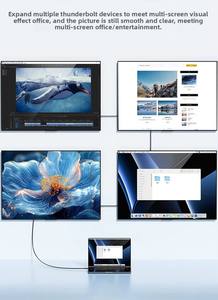 Câble Thunderbolt 5 80Gbps 16K/60Hz avec une bande passante allant jusqu'à 120Gbps et une charge de 240W, compatible avec USB4, <span class=keywords><strong>USB3</strong></span> et USB-C - Product Image 4