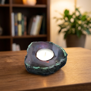 All'ingrosso naturale agata chiesa portacandele Semi-pietra preziosa artigianato tra cui Reiki rocce e giada per il Feng Shui - Product Image 2