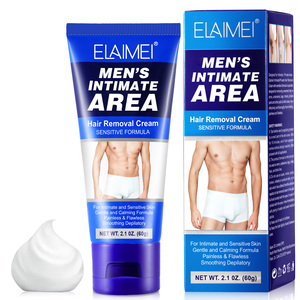 ELAIMEI Lotion dépilatoire indolore biologique à base de plantes pour tout le corps peau sensible Crème dépilatoire personnalisée pour la zone intime des hommes - Product Image 6