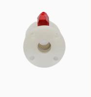 Vanne à boisseau sphérique à bride en plastique, vanne de contrôle d'eau manuelle, personnalisable OEM, conforme à toute norme américaine