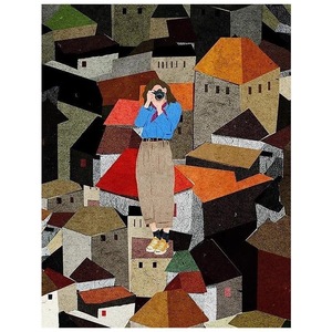 Kit de <span class=keywords><strong>Peinture</strong></span> par Numéros Songwoo Vintage : Femme à la Mode en Train de Prendre des Photos dans la Vieille Ville – <span class=keywords><strong>Peinture</strong></span> par Numéros - Product Image 2