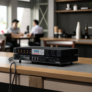 DEKEN-Amplificador <span class=keywords><strong>de</strong></span> potencia <span class=keywords><strong>de</strong></span> <span class=keywords><strong>audio</strong></span> para hotel, sistema PA Bgm, mezclador amplificado, wifi, 150 W, nuevo, W - Product Image 1