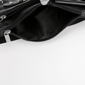 Borsa da uomo classica in pelle PU marsupio con tasca per Smartphone stile coreano da esterno Casual borsa nera sul petto per viaggi d'affari - Product Image 4