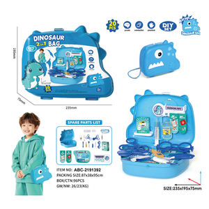 Ensemble de sacs à dos Lucky Toys pour enfants, thèmes dinosaures de dessins animés, <span class=keywords><strong>maquillage</strong></span>, cuisine et desserts de restauration rapide, en plastique, pour jeu d'imitation - Product Image 4