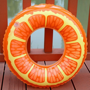 Nuevo Diseño de Flotador Inflable en Forma de <span class=keywords><strong>Donut</strong></span>, Anillo de Natación con Diseño de Fruta Naranja - Product Image 2