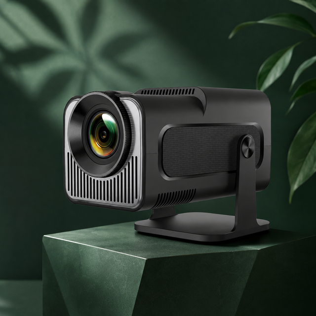 HY320 Mini Portable Home Projector 200 ANSI Android 11 Native 720P 4K Playback Auto Keystone HDMI USB Wireless Casting