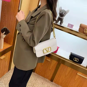 High Quality French <b>Red</b> Joker <b>Bag</b> Single Strap Portable Shoulder <b>Bag</b> Featuring Chain Candy PU Stylish Ladies woman fashion <b>bag</b> - Product Image 4