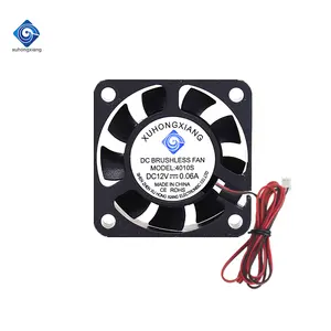 xuhongxiang DC 12V Cooling Fan 40x40x15mm 2 Pin Wires 4015 Brushless Motor Fan Incubator Peltier CPU Heatsink