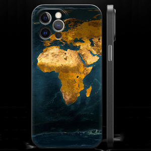 Carte de l'Afrique Couverture Géographie Peinture UV Impression Sublimation Étui pour téléphone portable pour iPhone 11 12 13 14 15 16 Pro Max - Product Image 6