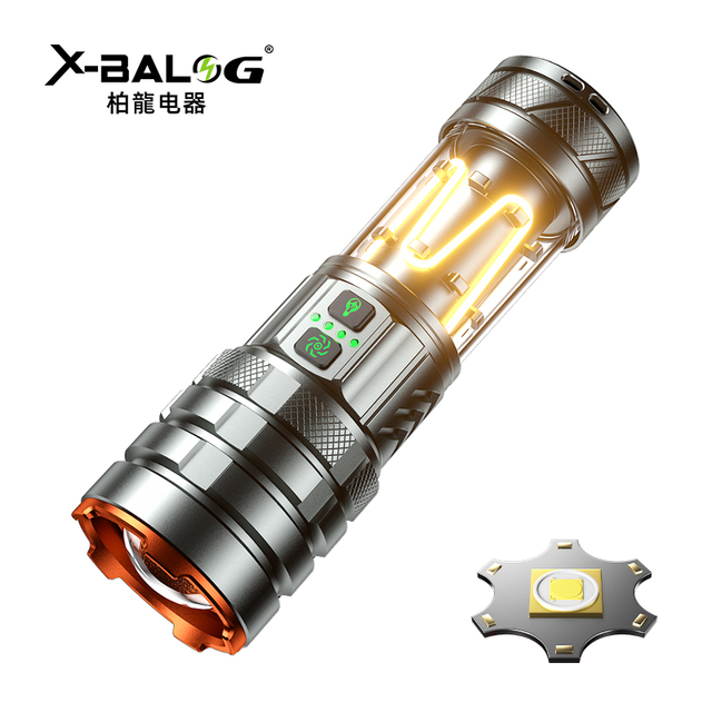 Durable Super Bright Portable LED Work Flashlight Waterproof Aluminum Alloy Rechargable LED High Power Torch Light