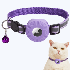 Collier tactique réfléchissant pour chat avec Airtag intégré pour prévenir la perte, ajustable et avec housse de protection - Product Image 4
