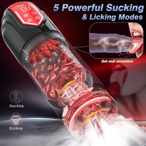 자동 남성 회전 마스터베이터 흡입 블로우잡 기계 자위컵 섹스토이 남성 자위컵 - Product Image 5