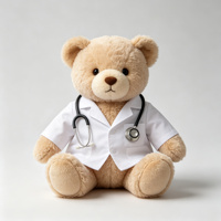 Ours en peluche personnalisé OEM, ours en peluche doux avec différentes tenues d'emploi pour cadeau d'entreprise