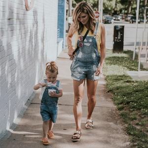 Salopettes pour femmes, maman et moi, jeans à bretelles, pantalons longs, vêtements assortis pour fille et mère, vêtements parent-enfant - Product Image 3