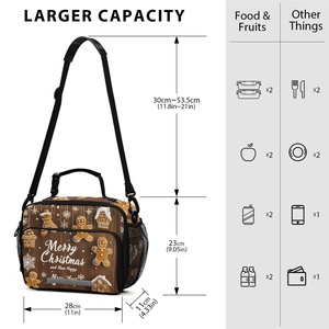 Christmas Festival Custom Logo Promotional Outdoor Insulated Thermal Cooler Bag Portable Food Takeway <b>Lunch</b> <b>Box</b> Bag - Product Image 3