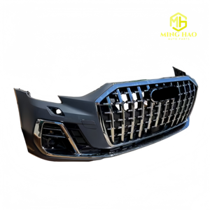 Pare-chocs de voiture d'origine pour Audi A8 <span class=keywords><strong>D5</strong></span>, pare-chocs complet avec calandre, feux antibrouillard, capteur d'aide au stationnement et kit carrosserie - Product Image 5