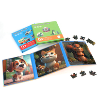 Casse-tête éducatif magnétique personnalisé en livre sur différents thèmes Casse-tête de jeu magnétique éducatif précoce pour les enfants
