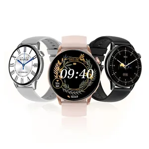 Fashion Smart Watch Support Heart Rate Monitoring Phone Call BT5.0 Touch Watch with 1.3inch Amoled Screen IP68 Waterproof
