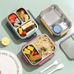 Boîte à lunch en acier inoxydable 304 de qualité alimentaire, grande capacité 800 ml, avec couvercle transparent, compatible micro-ondes, pour les employés de bureau et les étudiants, vente en gros - Product Image 4